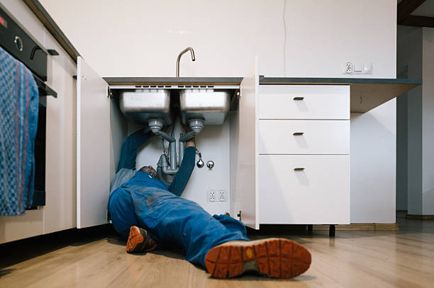 Professional Drain Cleaning technician working in Cibolo, TX
